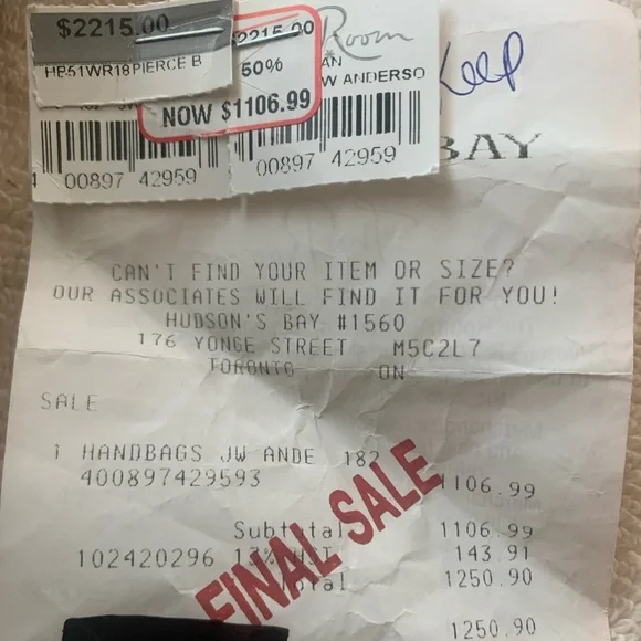 JW ANDERSON Tan Backpack with Gold Accents - Picture 16 of 16